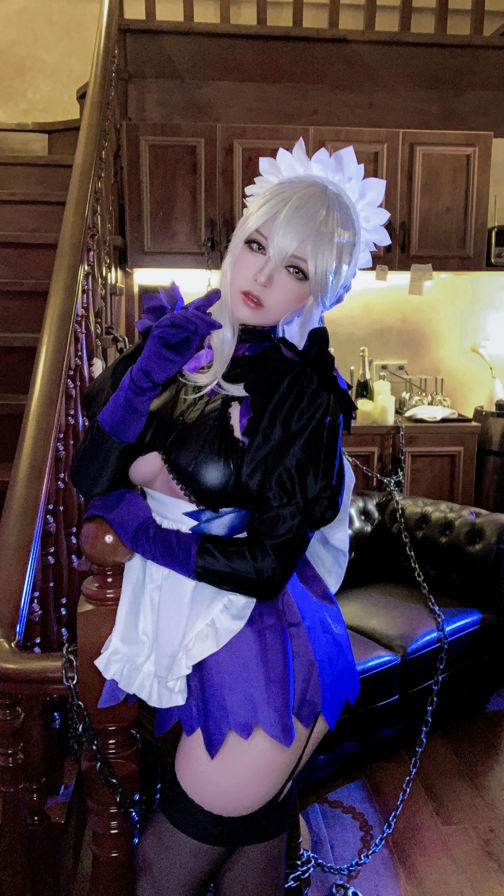 半半子 – NO.48 LancerAlter Maid-自拍 [16P]插图5